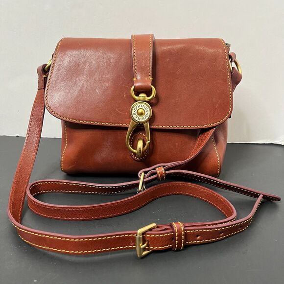 Dooney & Bourke Womens Ashley Messenger Bag Florentine Vacchetta Leather - Picture 3 of 14